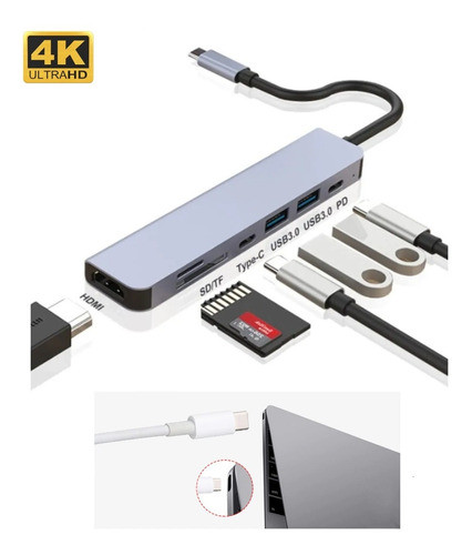 Dockstation Usb C, Hdmi Macbook Air Pro, Dell, Huawei, Hp 1