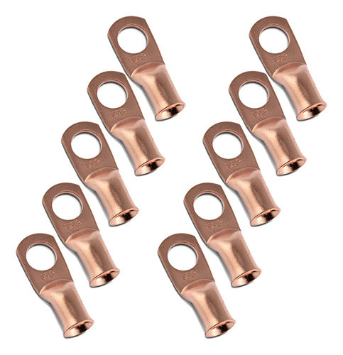 Terminales Potencia Ojal 6 Gauges Ds18 Cobre X10 Unidades 0