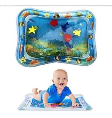Tapete Interativo Inflável De Água Para Bebê - Fundo Do Mar 0