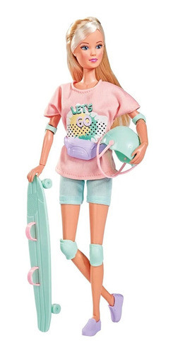 Muñeca Simba Steffi Love Con Longboard Accesorios Febo 0