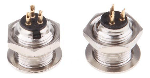 5 X 2x 3pin Mini Xlr Conector Plugue Conector De Microfone 0