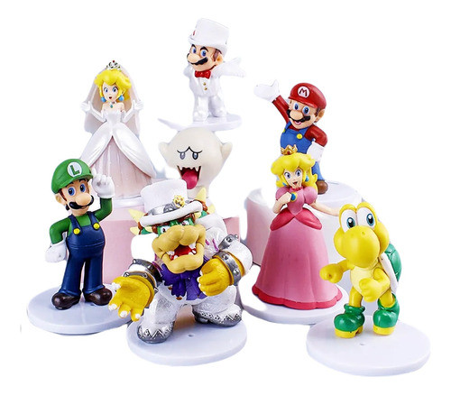 Set  De Piezas Mario Bros Set X8 Figuras Colección Importado 0