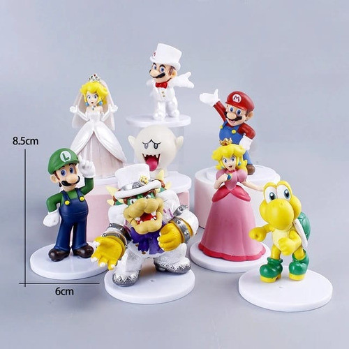 Set  De Piezas Mario Bros Set X8 Figuras Colección Importado 1