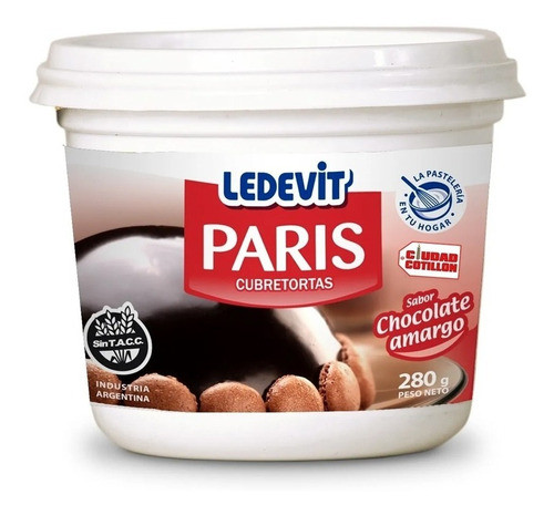 Cubretortas Paris Sabor Chocolate 280g - Ledevit 0