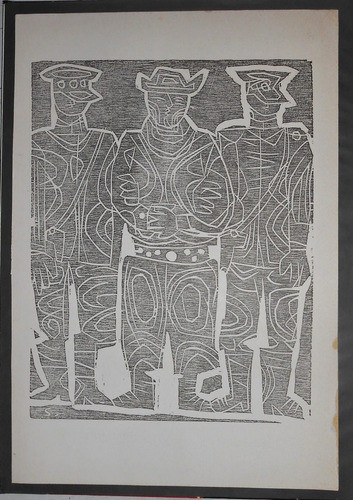 Grabado Xilografia Luis Seoane 1965 Serie Refranes 10 1