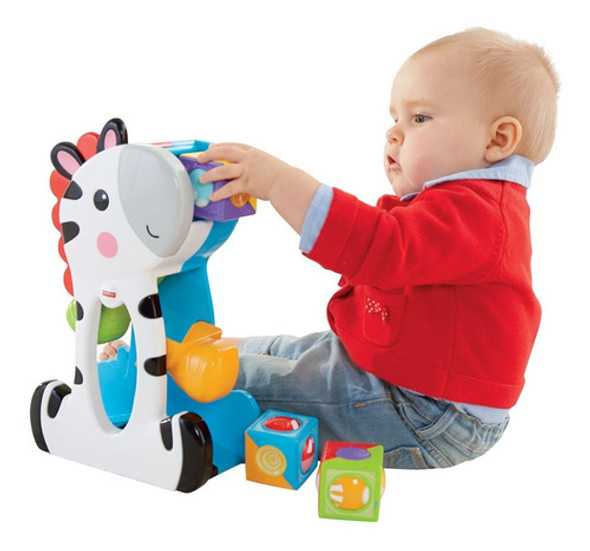 Fisher Price Zebra Com Blocos Surpresa Cgn63 Mattel 1