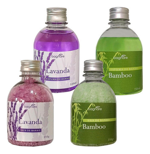 Kit 2 Sais Espumante 2 Espuma Banheira Hidro Lavanda E Bambo 0