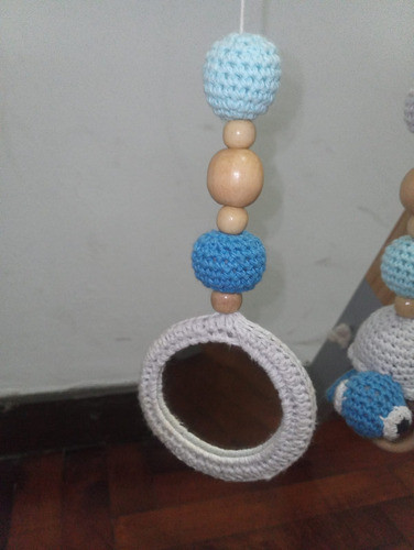 Gimnasio Montessori A Crochet Nórdico Bebé Estimulación 1