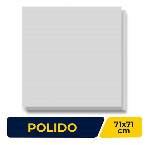 Porcelanato Polído 71x71cm Caixa 2,52m² Viarosa Classic Gris 1