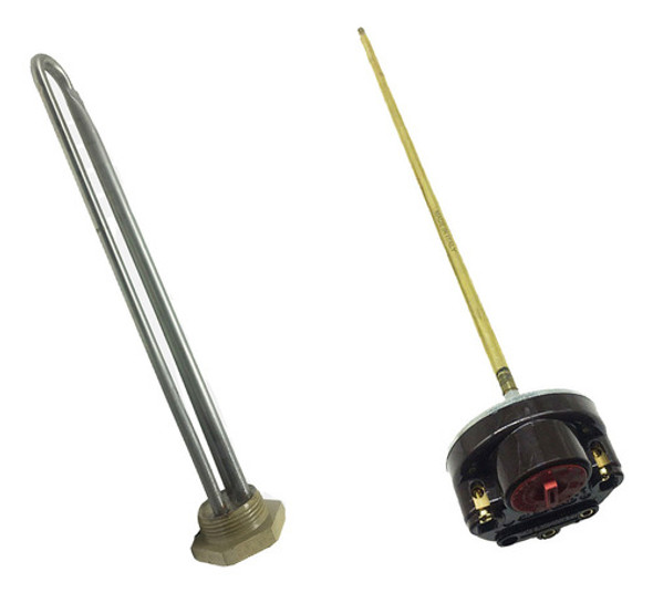 Kit Resistencia 3000w + Termostato Cumulus Boiler Aquecedor 0