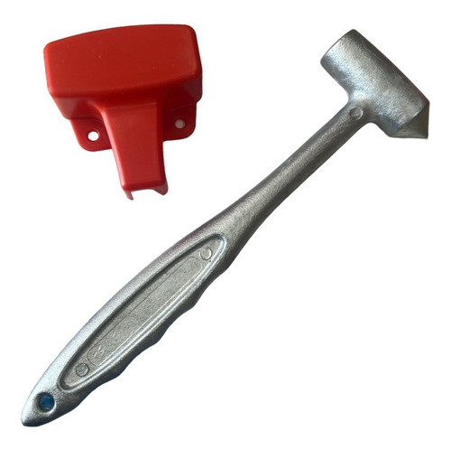 Martillo Con Soporte Plastico Para Emergencia Rompevidrio 0