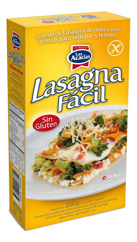 Lasagna Fácil Sin Gluten Las Acacias 200 Grs. 0