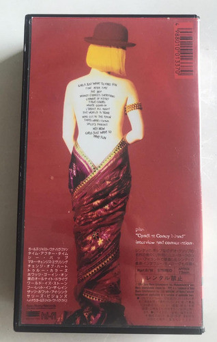 Cyndi Lauper Twelve Deadly Cyns . Vhs Original Japones 1