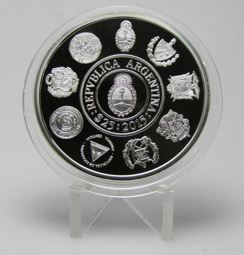 Argentina Moneda 25 Pesos Plata 2015 Ibero Raices Culturales 1