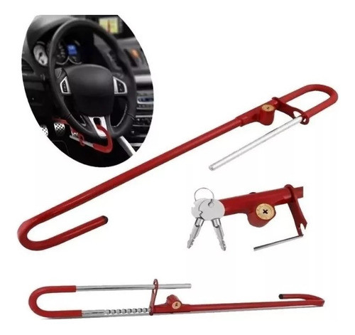 Trava Universal Pedal Volante Com Algema Anti-furto Roubo 0