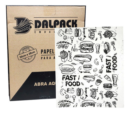 Papel Acoplado - Lanches E Frios Hambúrguer Delivery Full 0