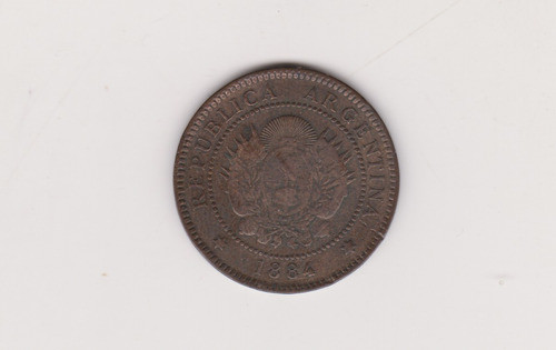 Moneda Argentina 1 Centavo Año 1884 Muy Bueno ++ 0