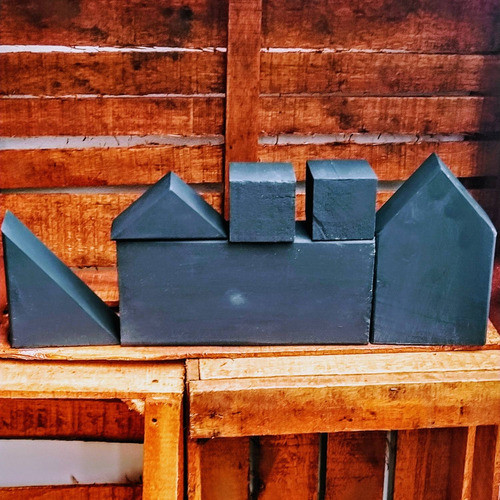 Kit Didactico De 6 Figuras En Madera Para Crear 100% Pizarra 1