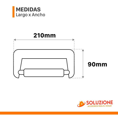 Porta Rollo Para Baño De Loza Negro Brillante Premium 1