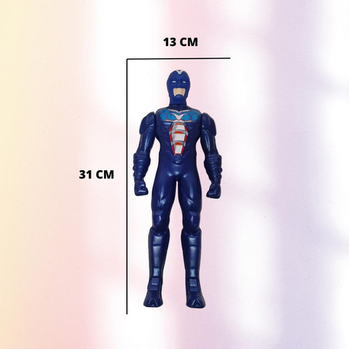 Boneco Do Capitão América Plástico Brinquedo Super Heroes 1