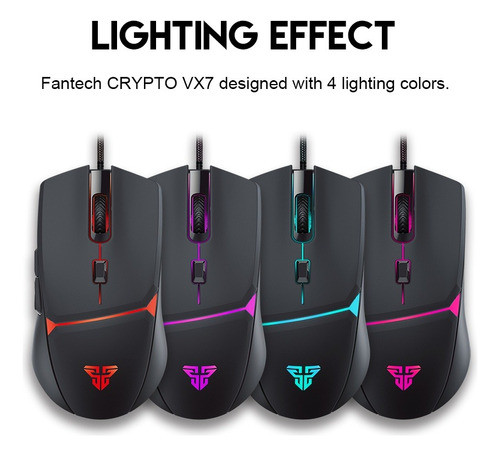 Mouse Gamer Fantech  Vx7 Crypto Garantia - Utexuy 1