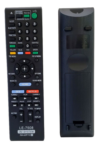 Controle Remoto Home Bluray Sony Rm-adp112 Le7508 0