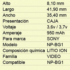 Bateria P/ Sony Np-bg1 Dsc H70 H90 Hx5v Hx7v Hx9v Hx10v Hx20 1