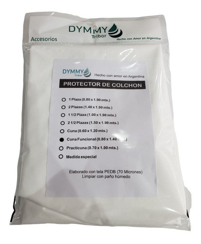 Cubre Colchón Impermeable Cuna Funcional 140x80cm 0