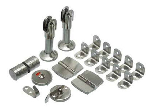 Kit Set Divisor Baño Acero Inoxidable Puerta Derecha Mueble 0
