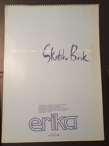 Block Espiral 35x49 Erika Sketch Book 19 Hjs 180gr Poroso 0