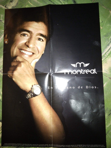 Poster De Diego A. Maradona - Publicidad Relojes - Año 2007 0