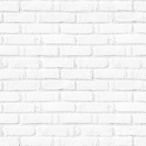 Papel De Parede Adesivo Lavável Imitação Tijolinho Branco 0