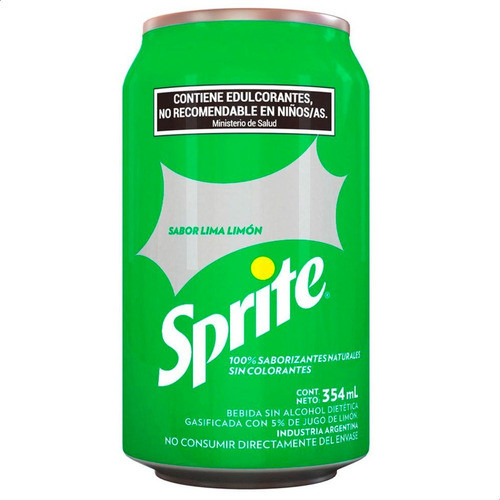 Sprite Sin Azucar Lata Lima Limon Gaseosa - Pack X6 Unidades 1