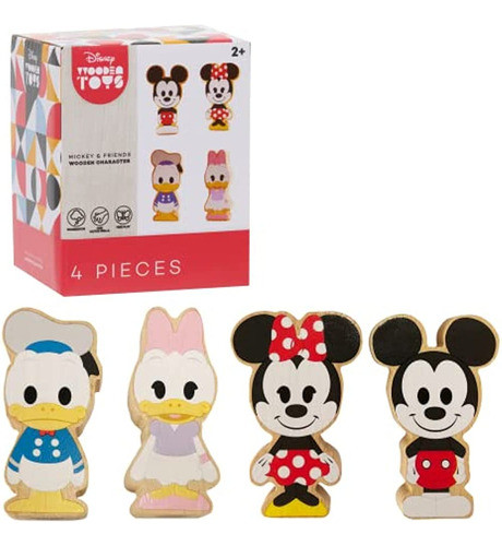 Juguetes De Madera De Disney, Juego De Figuras De 4 Piezas C 0