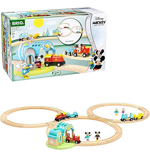 Brio 32292 Disney Mickey's Deluxe Wooden Railway Set | Juego 0