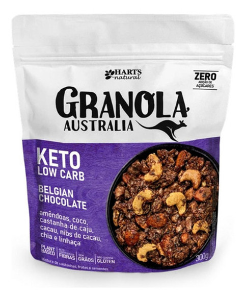 Kit C/ 5 Granola Australia Keto Low Carb Chocolate Belga 0 Kit C/ 5 Granola Australia Keto Low Carb Chocolate Belga 0