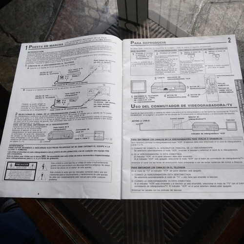 Panasonic Vhs Nv-l22mw Manual De Instrucciones, Operating In 1