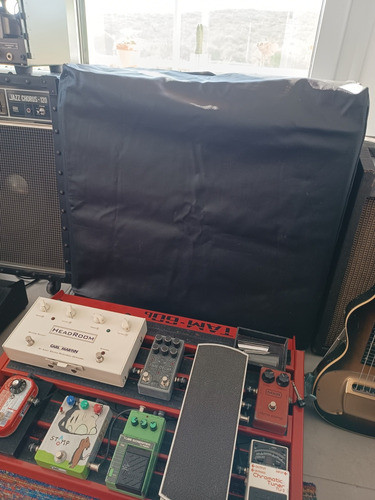 Fender Súper Reverb Funda Hecha A Medida Cuerina Negra Cover 1
