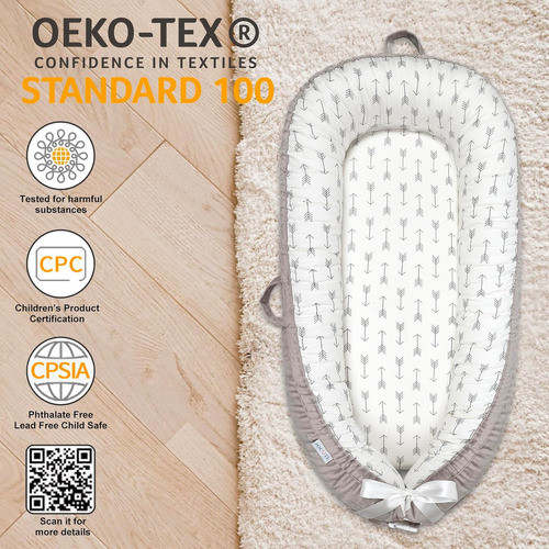 Asiento Portátil De Bebé Ajustable Para 0-12 Meses Suave 1