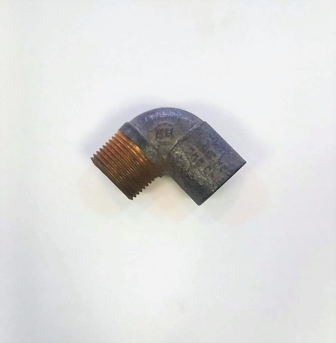 Codo Rosca Macho 25 Mm X 1  Estañado Para Soldar Hidrobronz 1