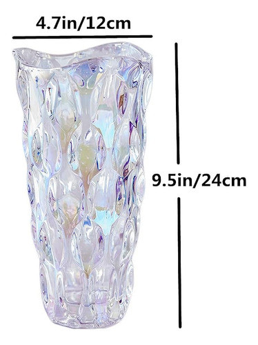 Eastern Rock Unbreakable Flower Glass Vase 2.4lb 9.5inch Spa 1