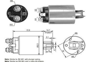 Solenoide Arranque Hitachi Nissan 720/d21 Pic-up 12v 0
