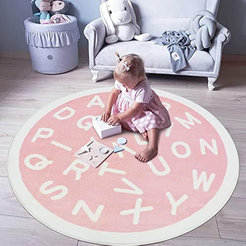 ~? Lacomfy Abc Kid Rug 4ft Kids Play Mat Ronda Alfabeto Área 1