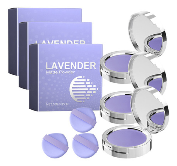 3 Peças De Pó Fosco, Selador De Fixação Translúcido, Pó De L 0