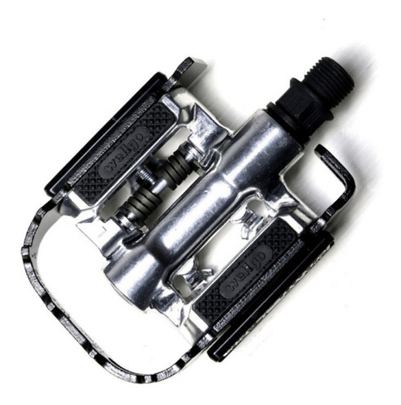Pedal Mtb Clip Wellgo Dupla Face C2 Com Tacos 0