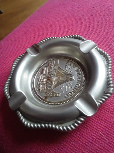Único: Cenicero Metalico San Francisco Ee Uu.  Snco Company. 1