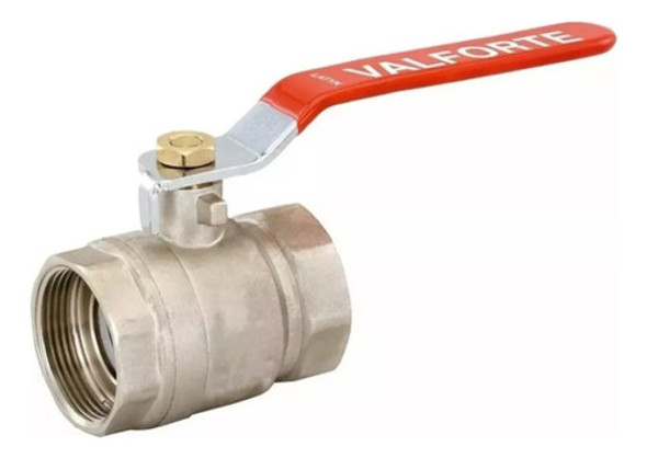 Llave Valvula De Paso Esferica Metal Bronce Agua 3 Valforte 0