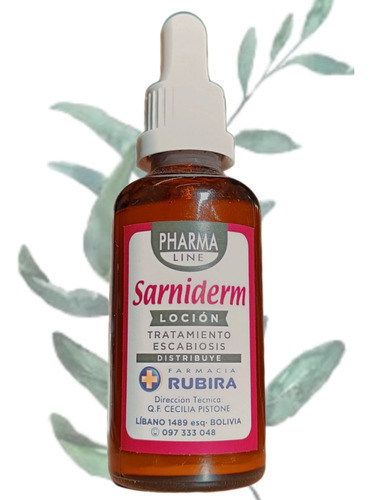 Loción Ivermectina Sarniderm Sarna Escabiosis 60 Ml 0