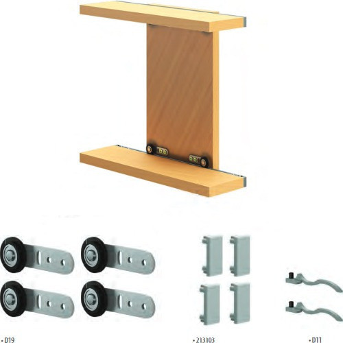 Kit Sistema Corrediso Con Freno Mr 1540 (rieles Opcionales) Mr+ 0