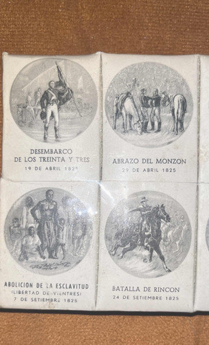Caja Fósforos Antiguos Hechos Históricos Serie Completa 8 1